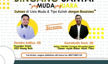 BINCANG SANTAI "Yang Muda Yang Juara" (Sukses di Usia Muda & Tips Kuliah dengan Beasiswa)