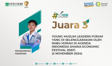 Juara 3, Young Moslem Leaders Forum, Indonesia Sharia Economic Festival (ISEF), Bank Indonesia, 2 November 2024