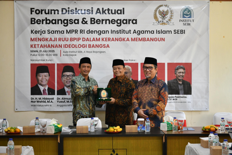 MPR RI dan Institut SEBI Selenggarakan Forum Diskusi Aktual: Mengulas RUU BPIP untuk Ketahanan Ideologi Bangsa