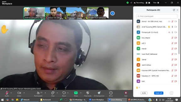 Webinar Nasional Bahas Perkembangan BPRS, Peluang, dan Tantangan SDI