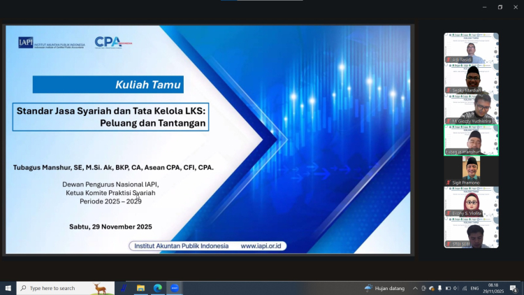 SIBERC IAI SEBI Gelar Kuliah Tamu, Kupas Peluang dan Tantangan Standar Jasa Syariah dan Tata Kelola Lembaga Keuangan Syariah